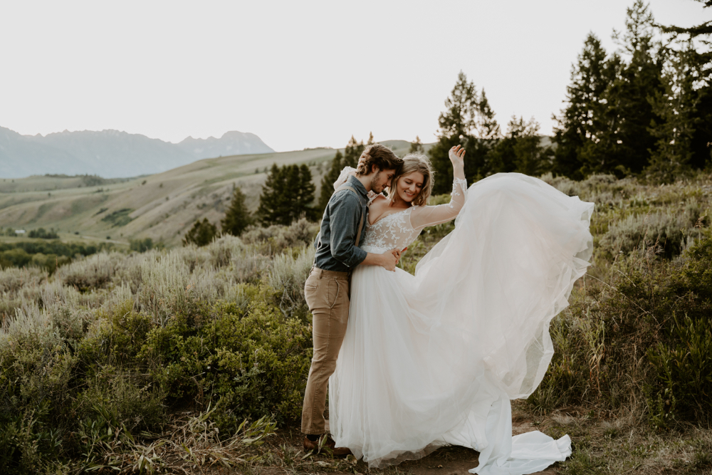 The wedding tree in Grand Teton National Park