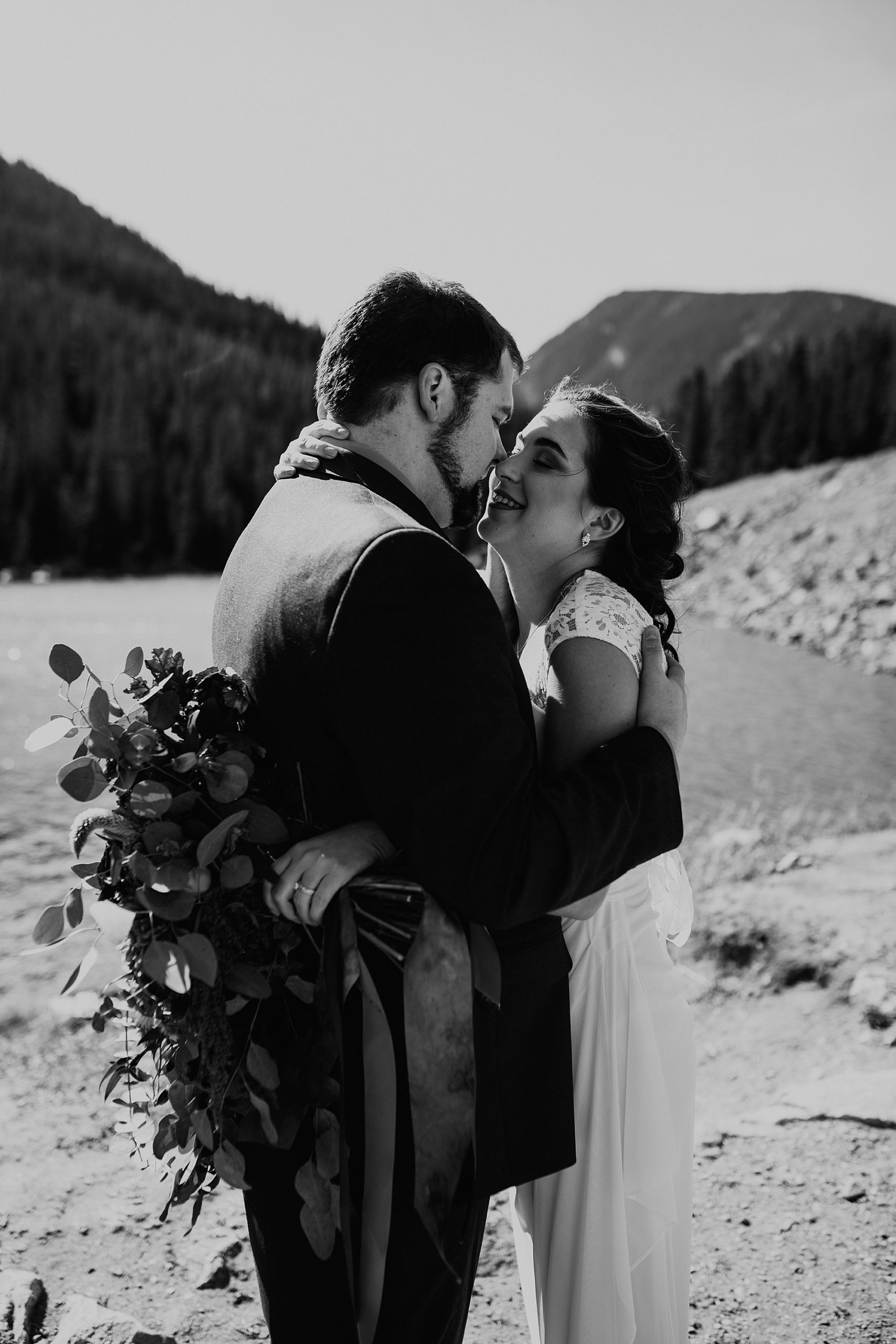 black and white wedding photos