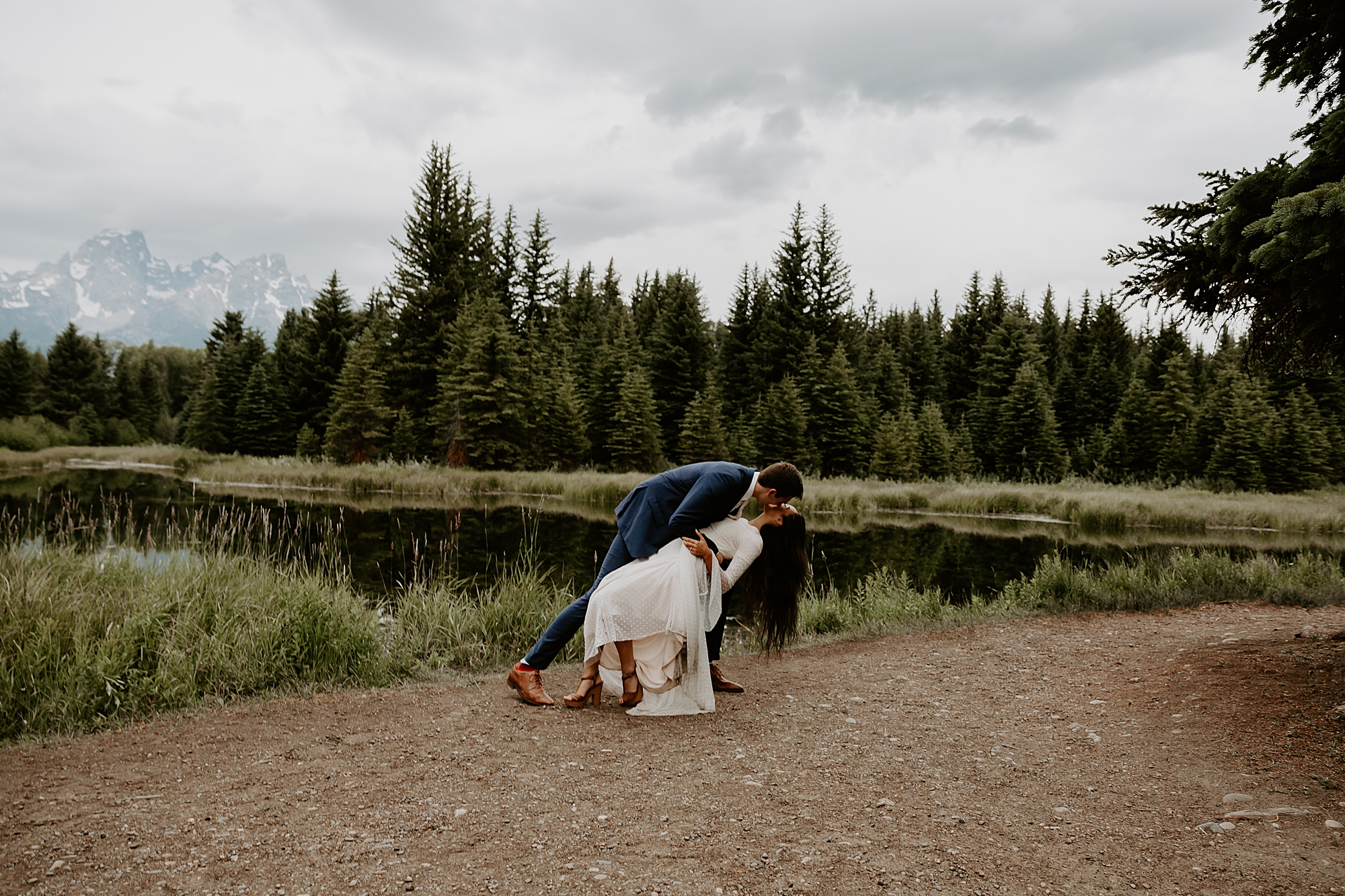 Wyoming mountain wedding