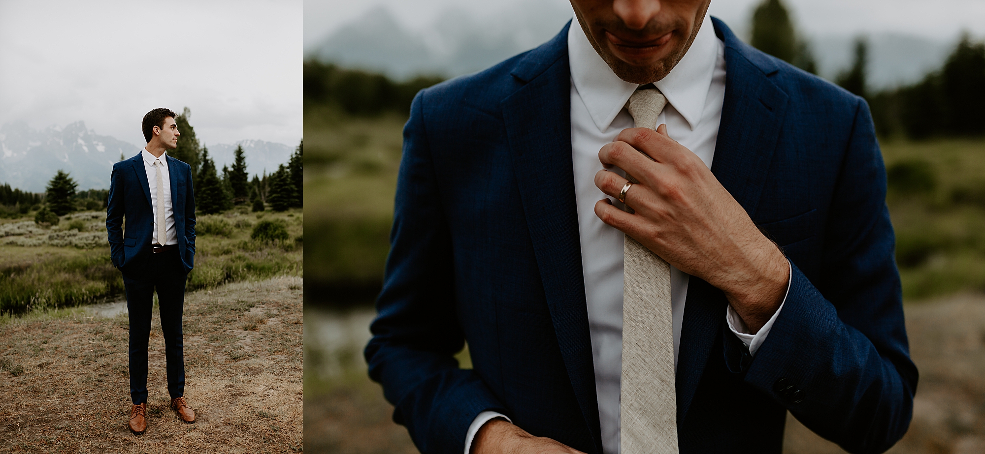 Grand Teton mountain wedding