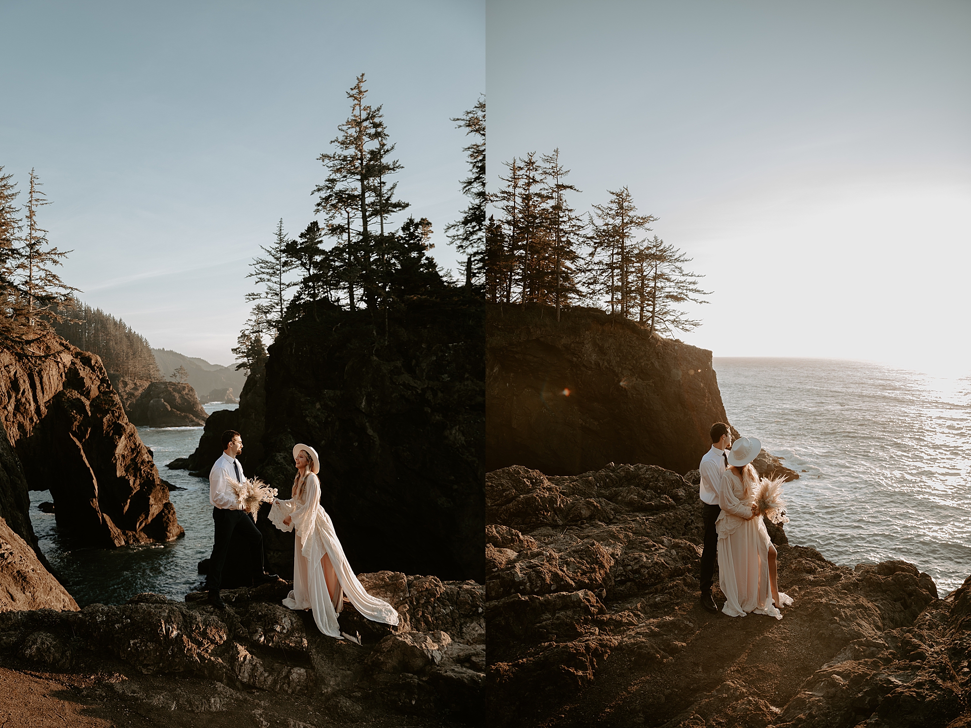 Oregon coast elopements