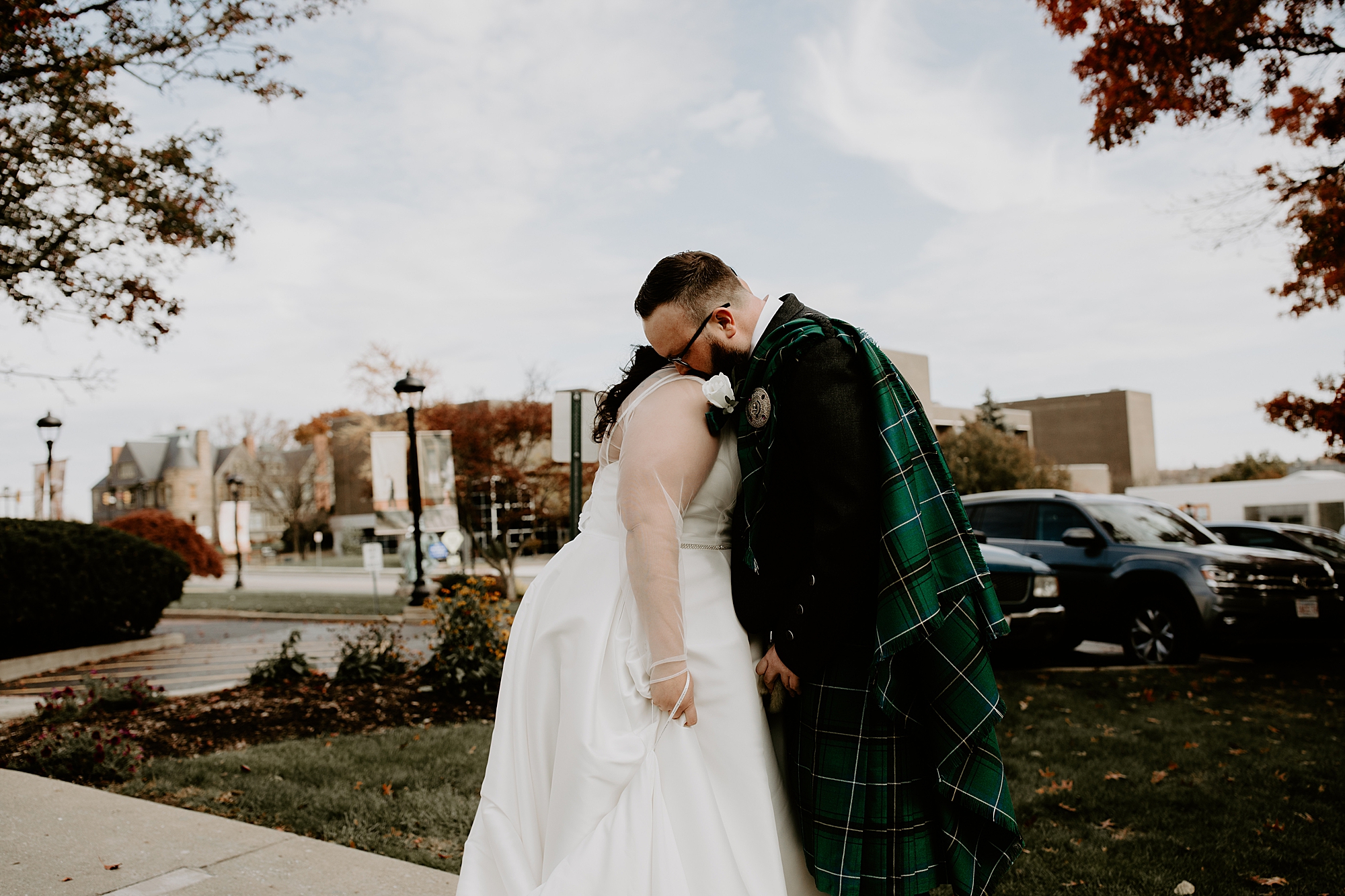 Scottish wedding first look