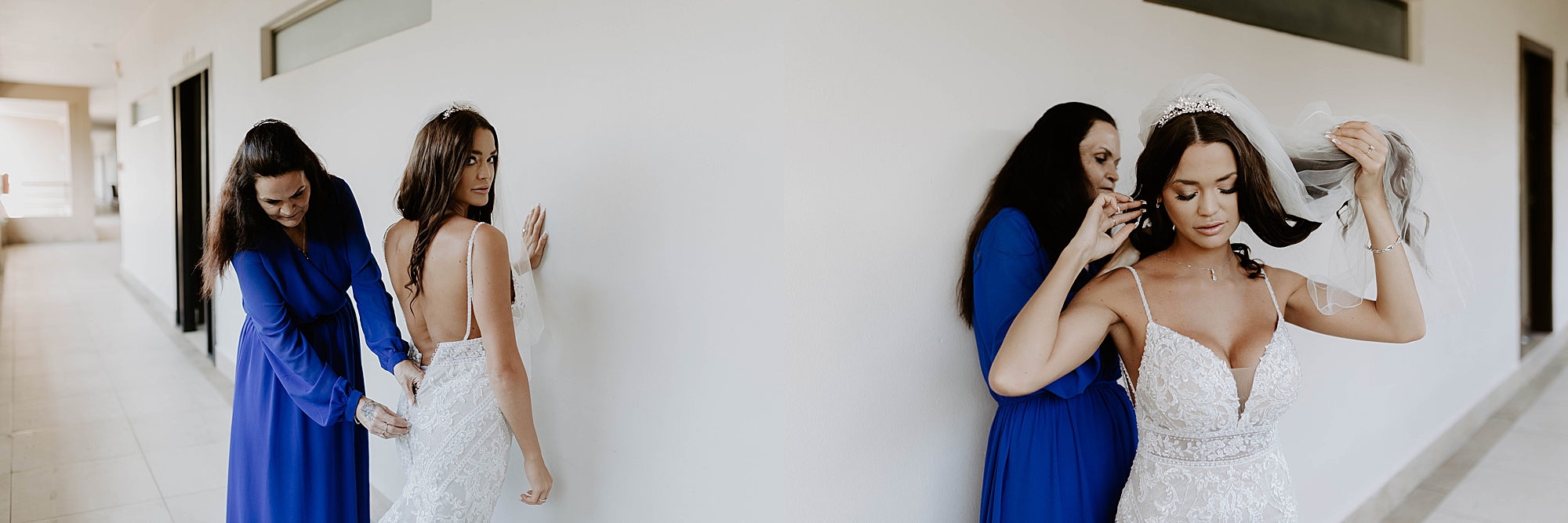 mother of the bride getting ready portraits