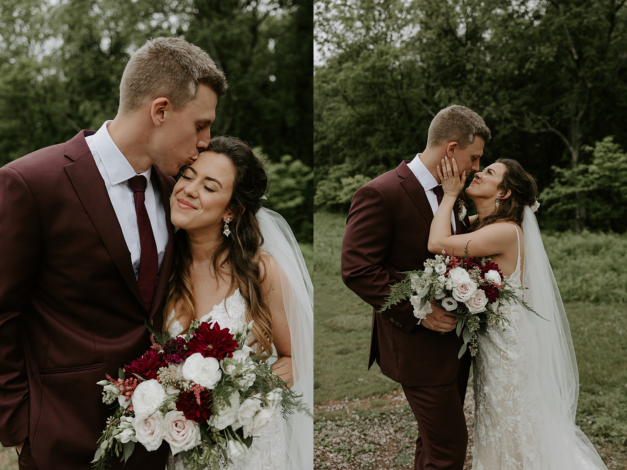 bride and groom portraits