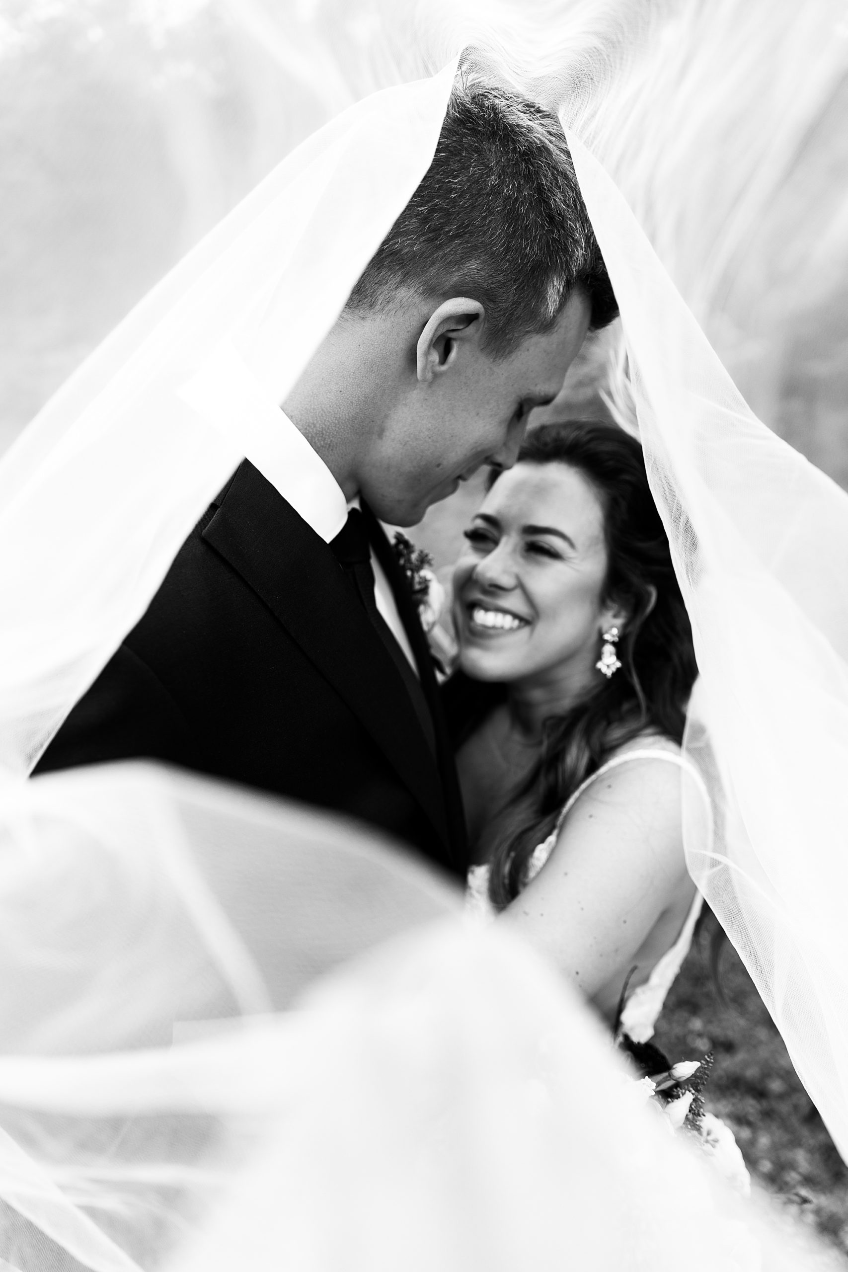 bride and groom portraits