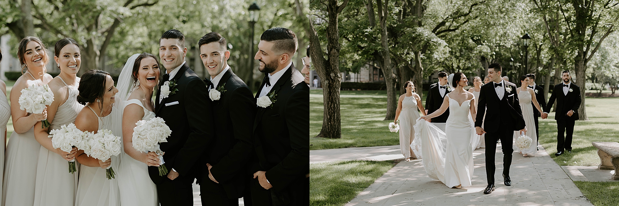 wedding party portraits