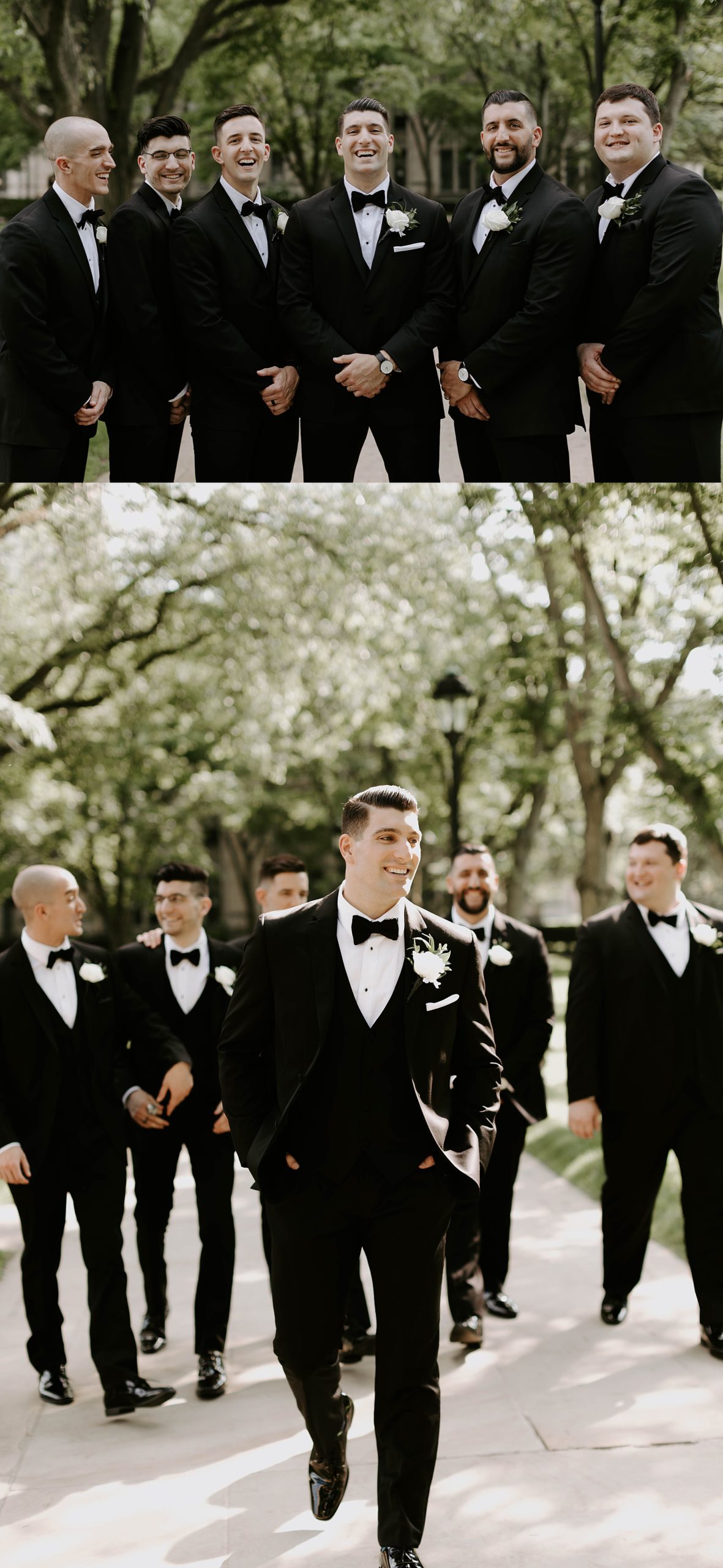 groom's party photos