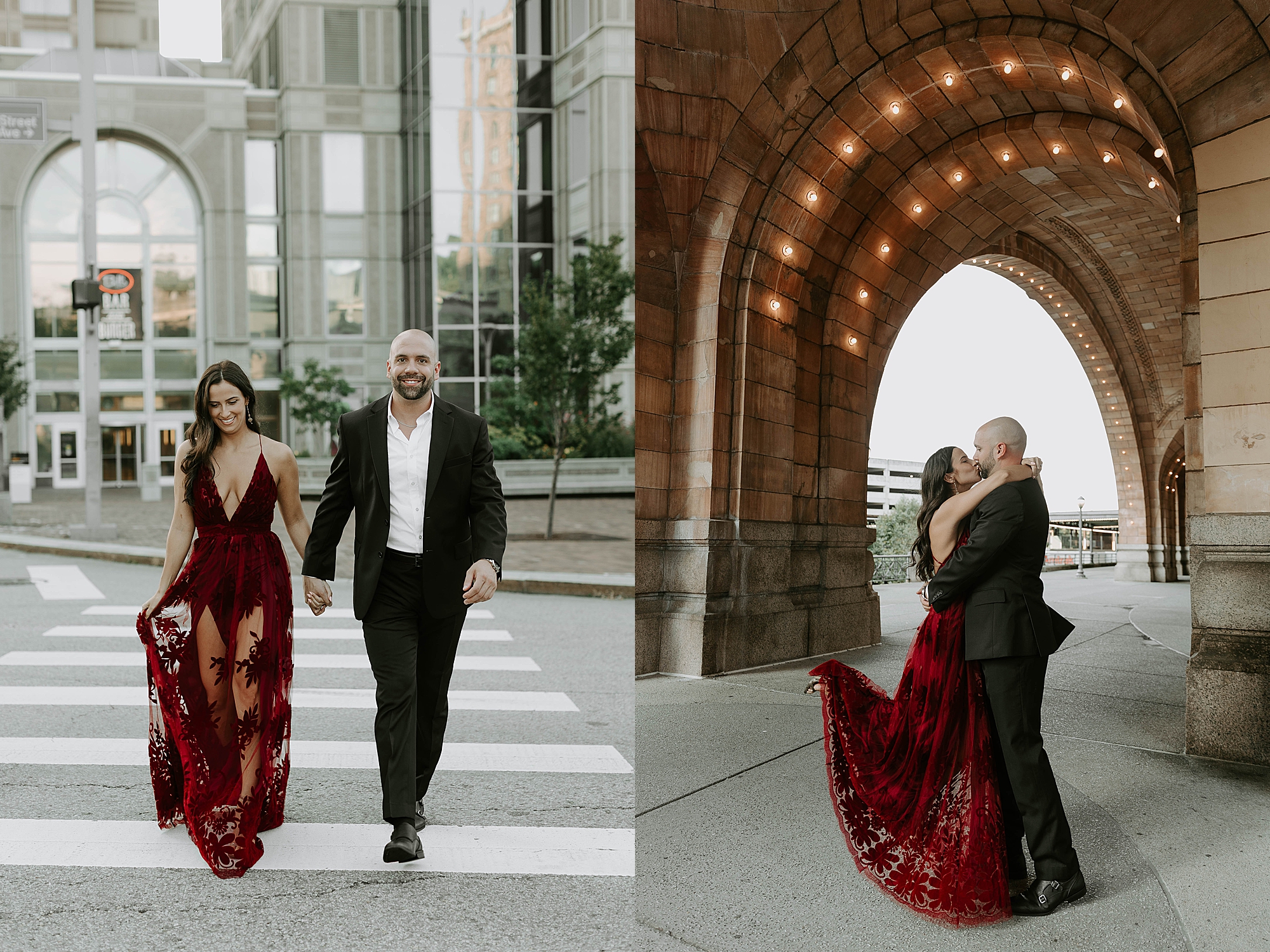 elegant engagement portraits