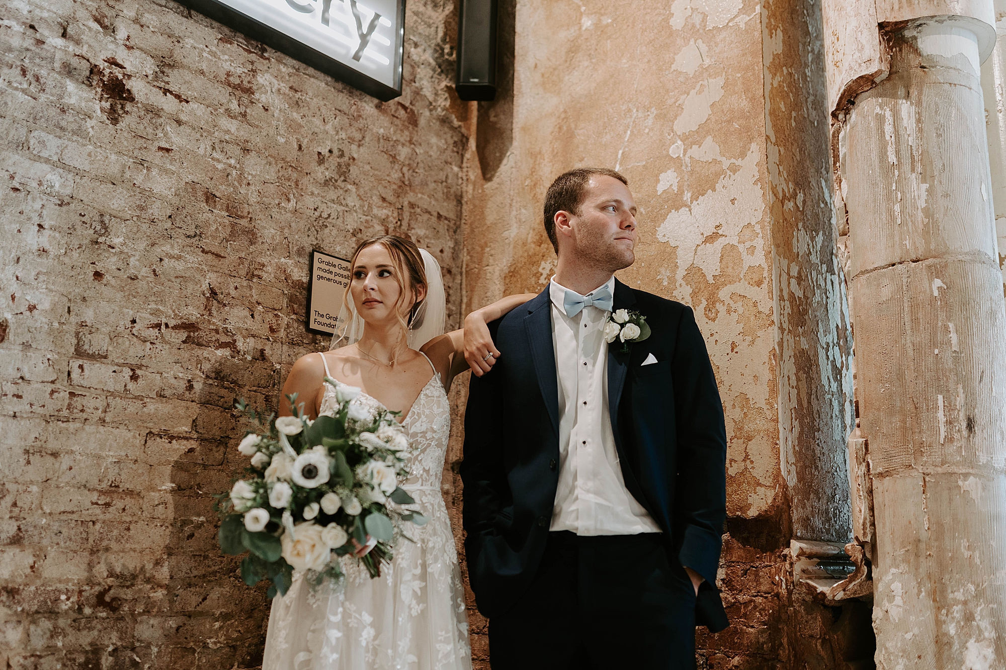 MuseumLab wedding photographed by Mariah Treiber Photography; modern industrial wedding venues