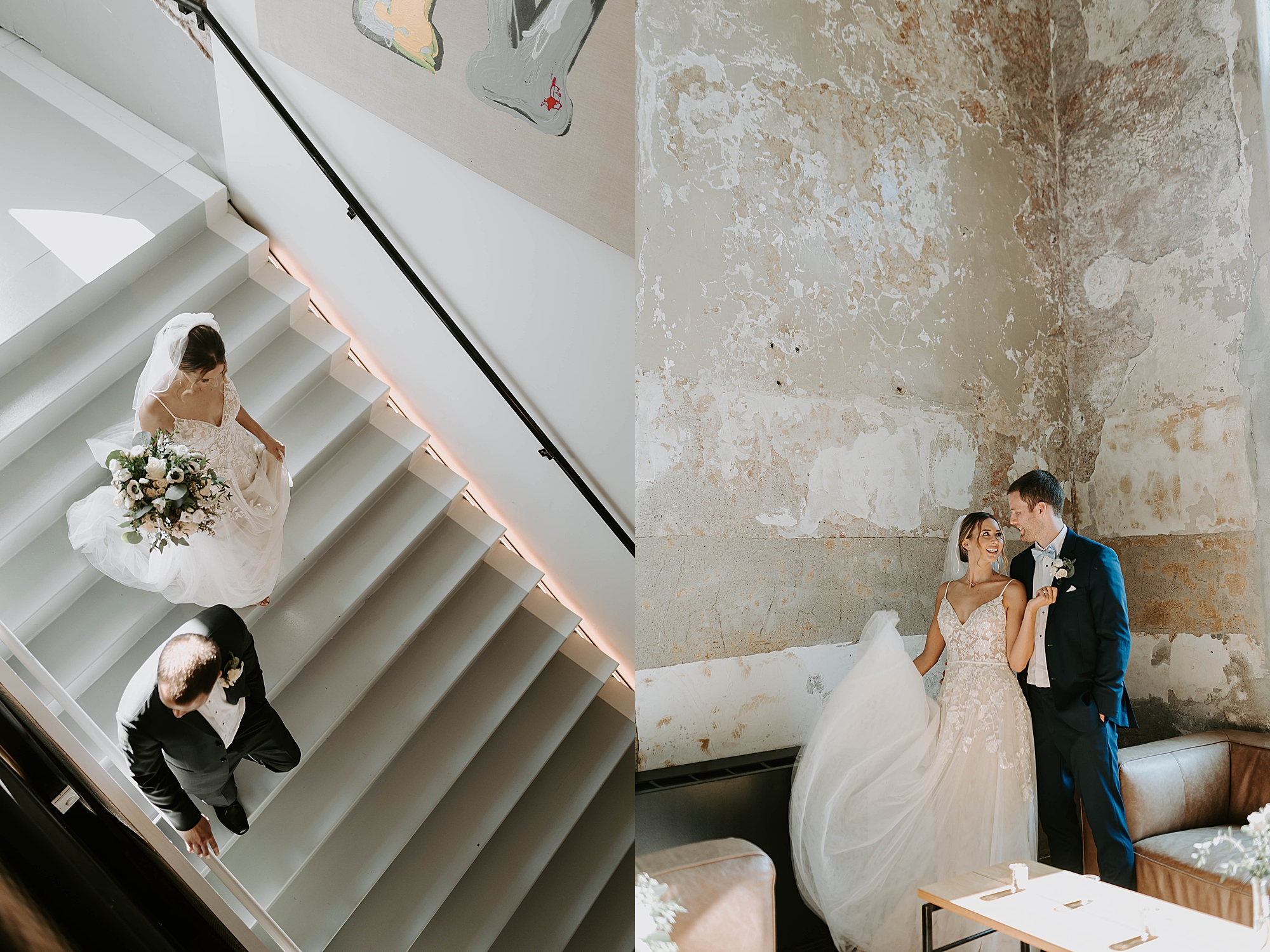 MuseumLab wedding photographed by Mariah Treiber Photography; modern industrial wedding venues