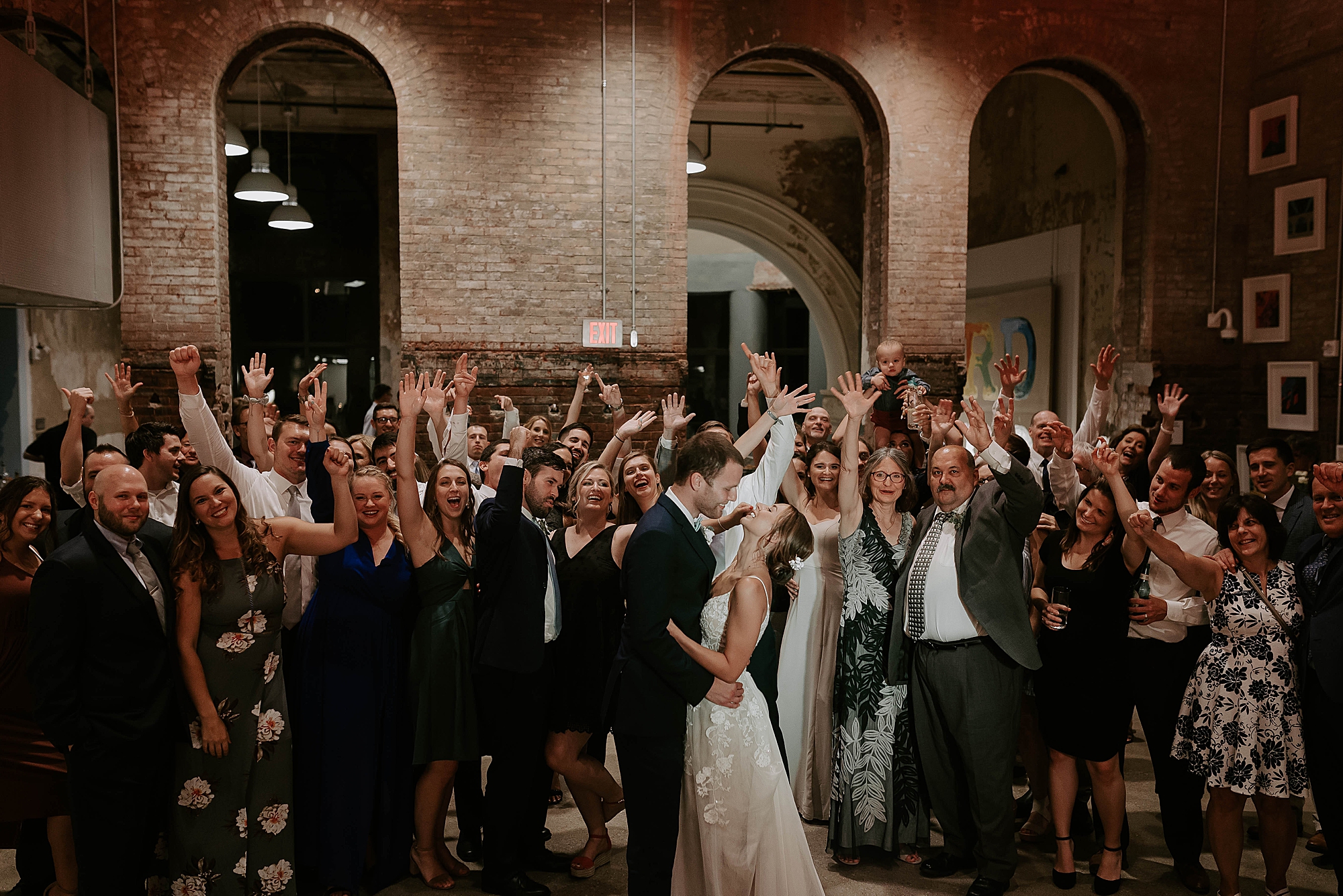 MuseumLab wedding photographed by Mariah Treiber Photography; modern industrial wedding venues