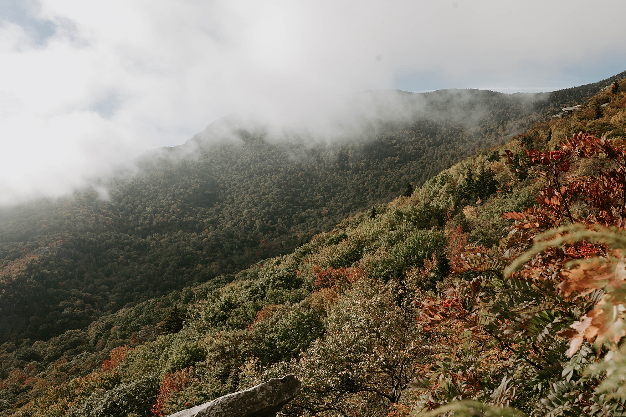 winter engagement photos, Mariah Treiber Photography, Asheville + Boone NC engagement locations