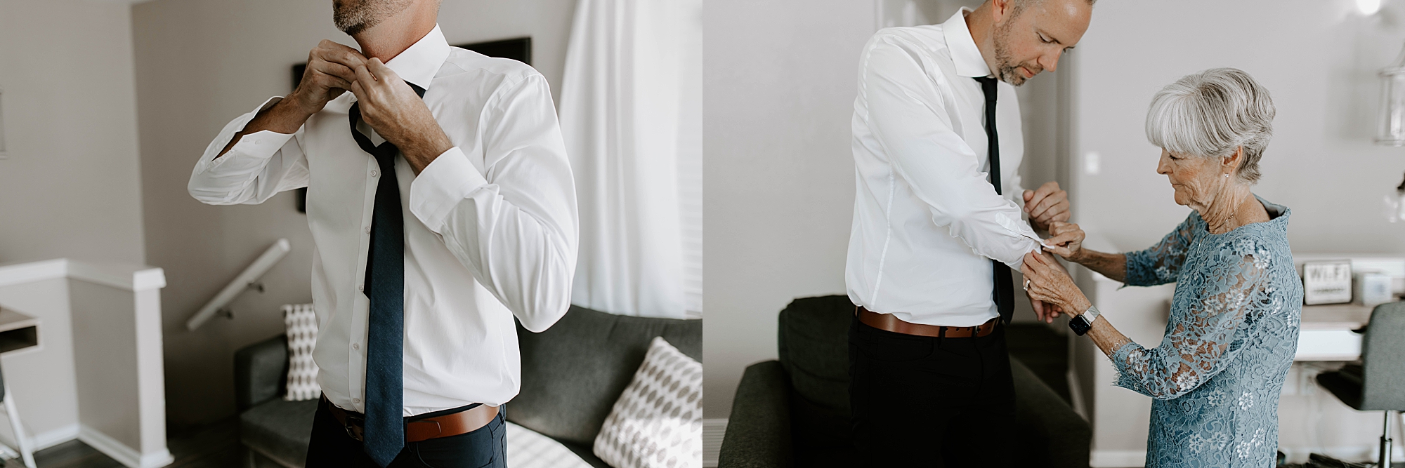 groom getting ready portraits