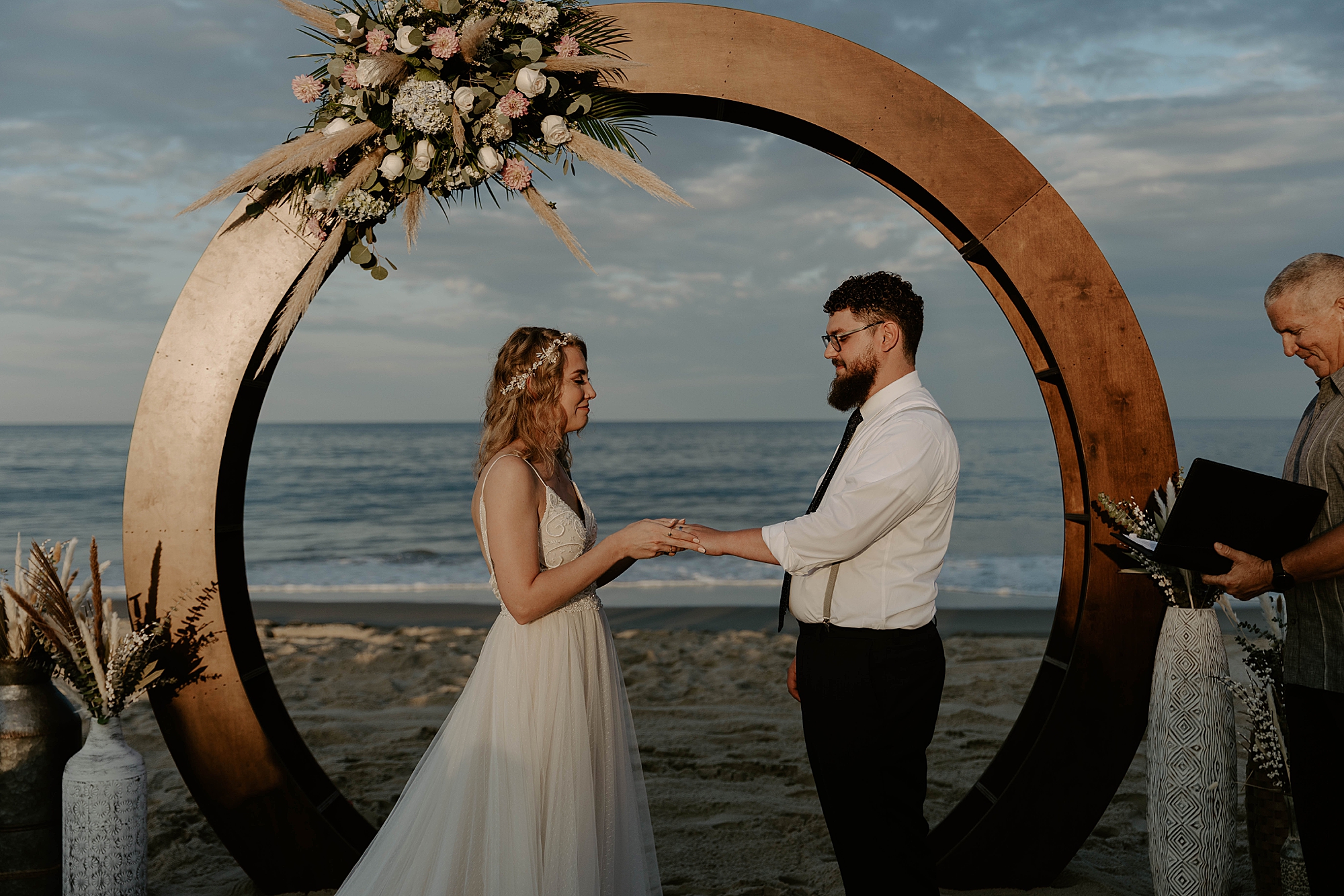 Outer Banks beach wedding, 4X4 beach