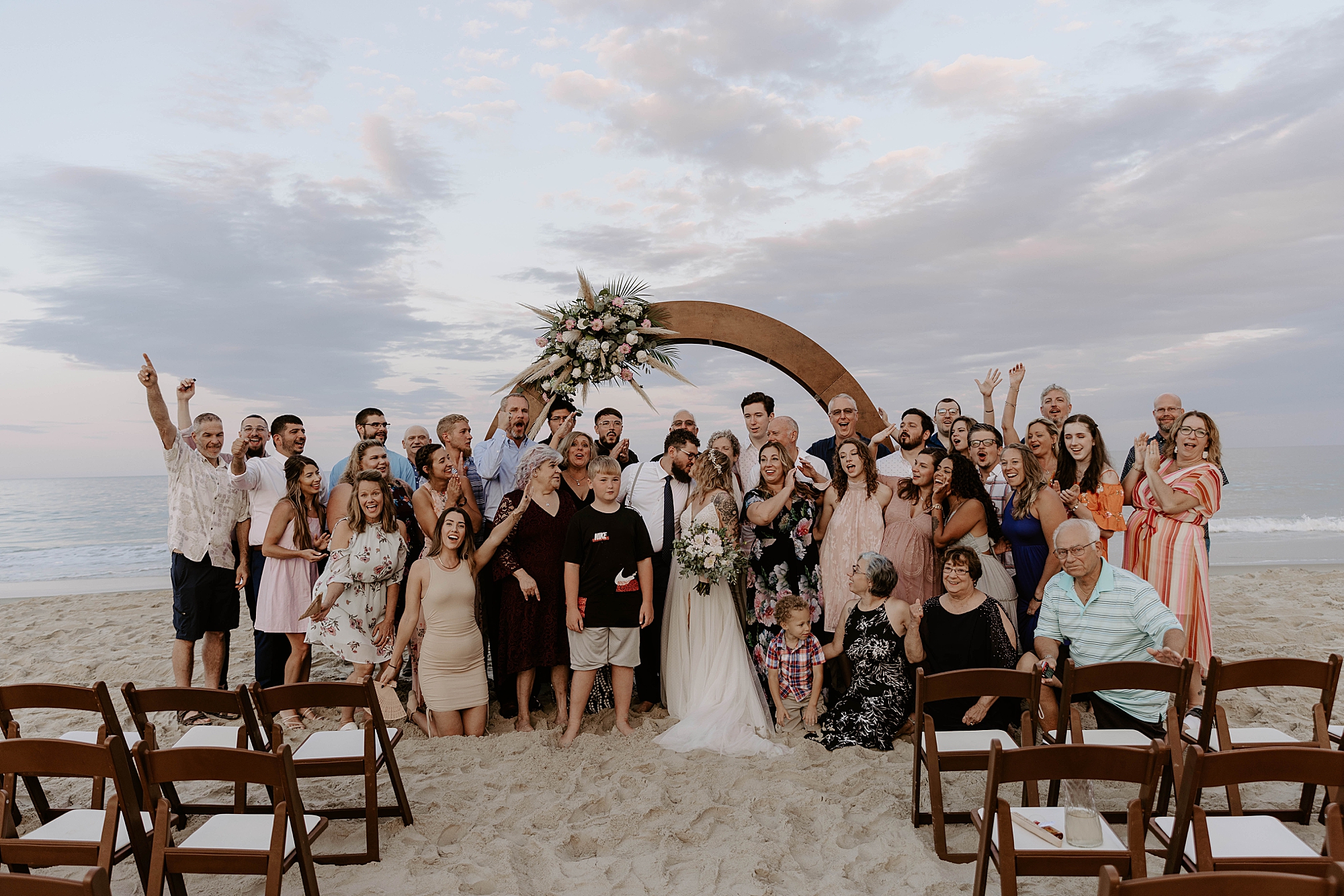 outer banks wedding, oceanfront VRBO, 4X4 beach