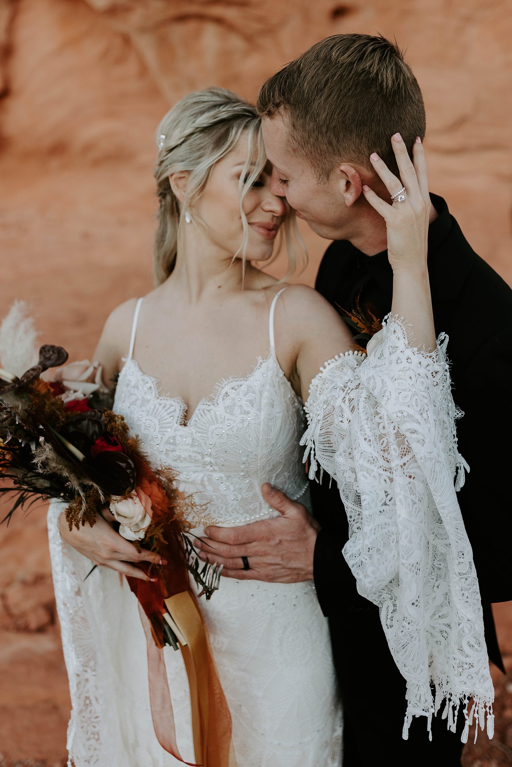 desert wedding; Las Vegas Nevada wedding; bohemian wedding