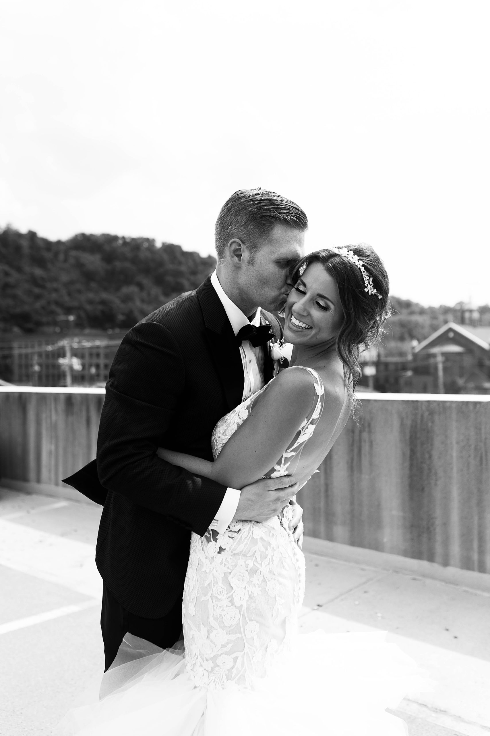 rooftop wedding photos