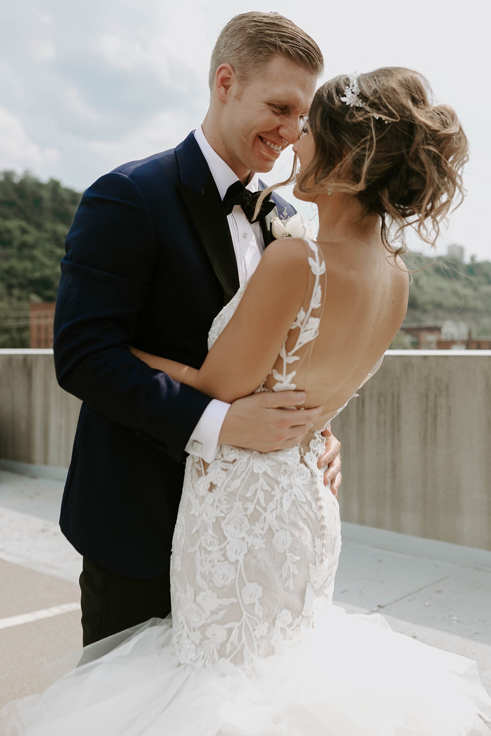 rooftop wedding photos