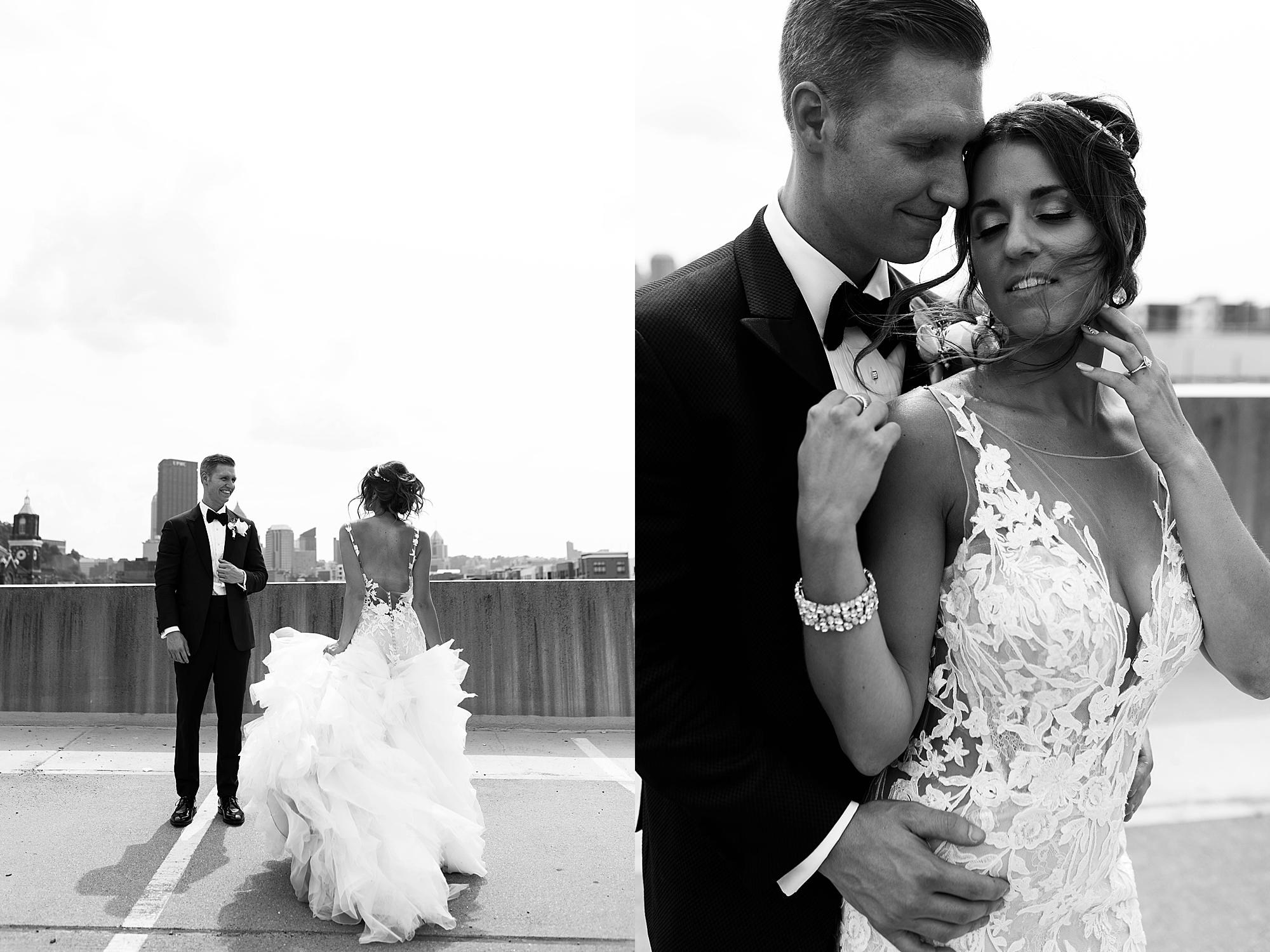 rooftop wedding photos