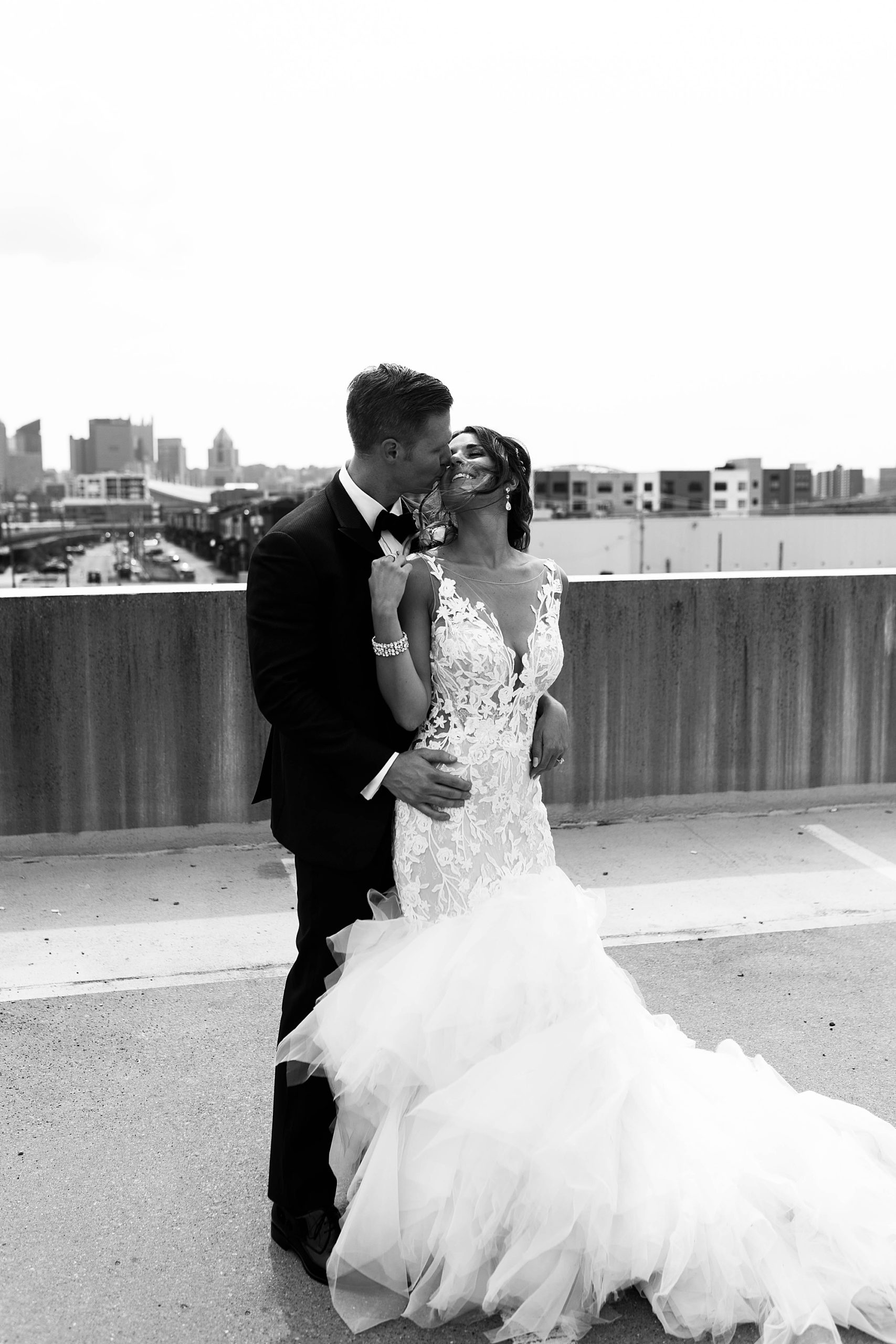 rooftop wedding photos