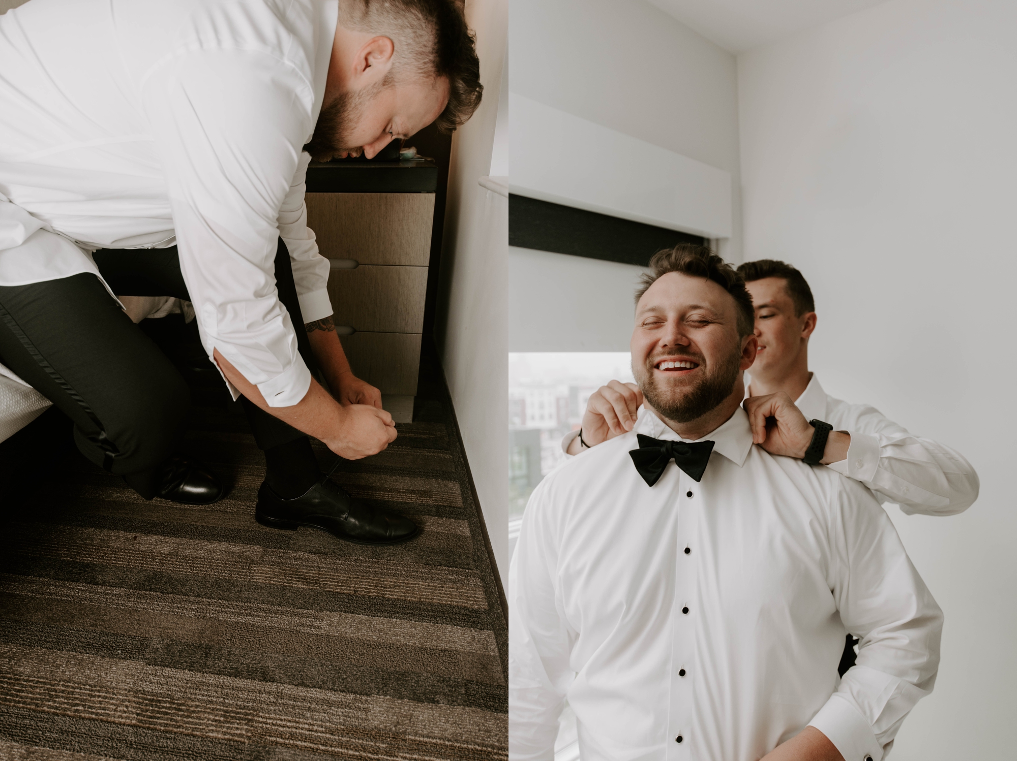 groom getting ready