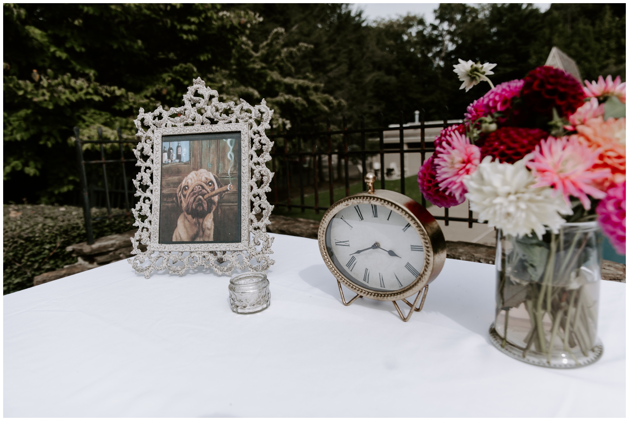wedding design; cigar table