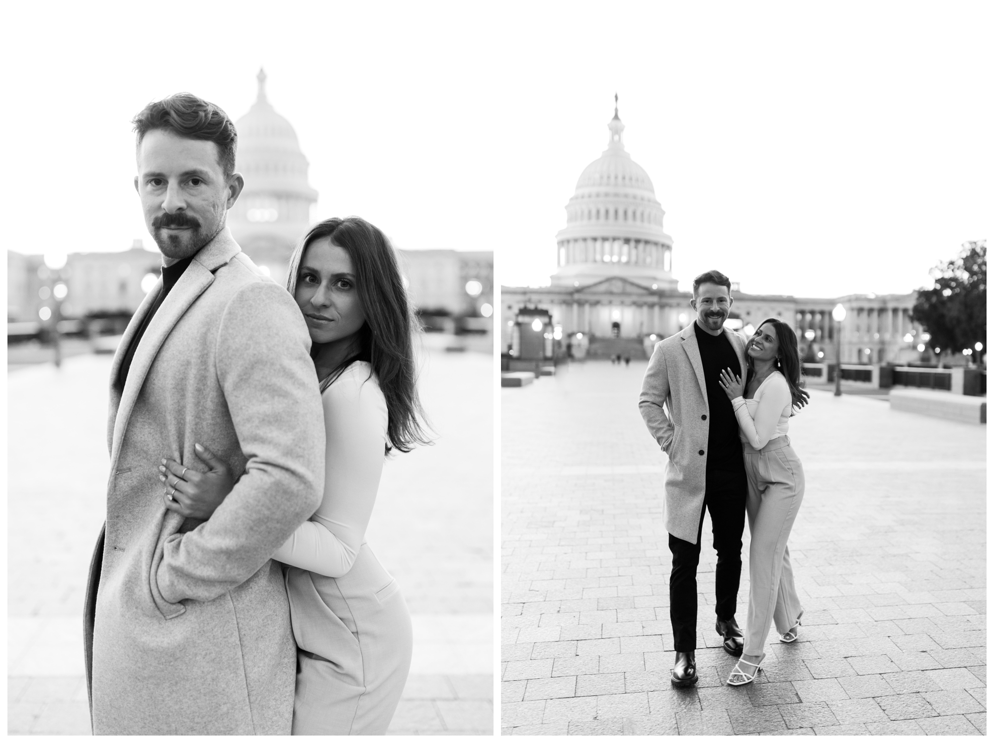 engagement photos at The Capitol