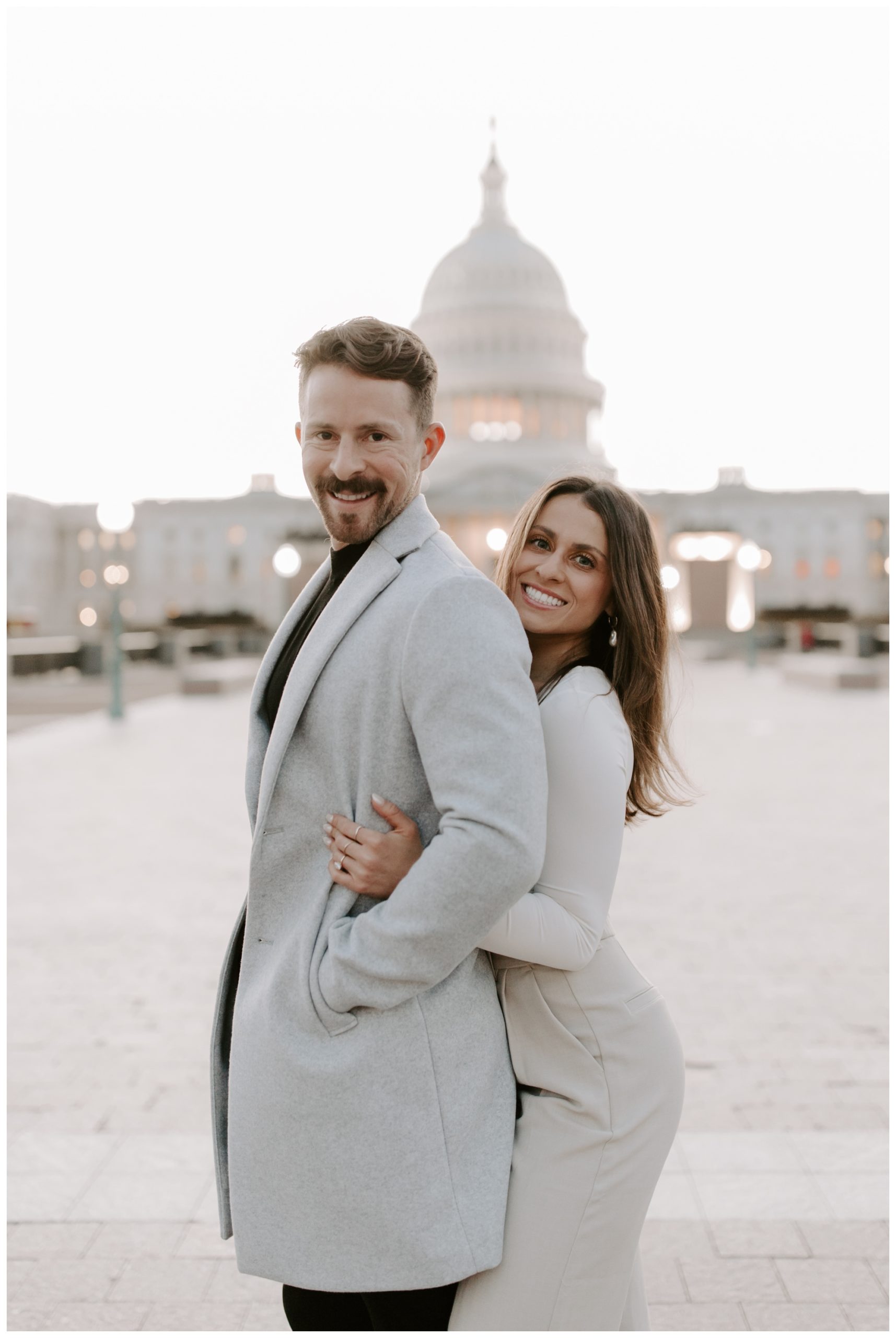 engagement photos at The Capitol