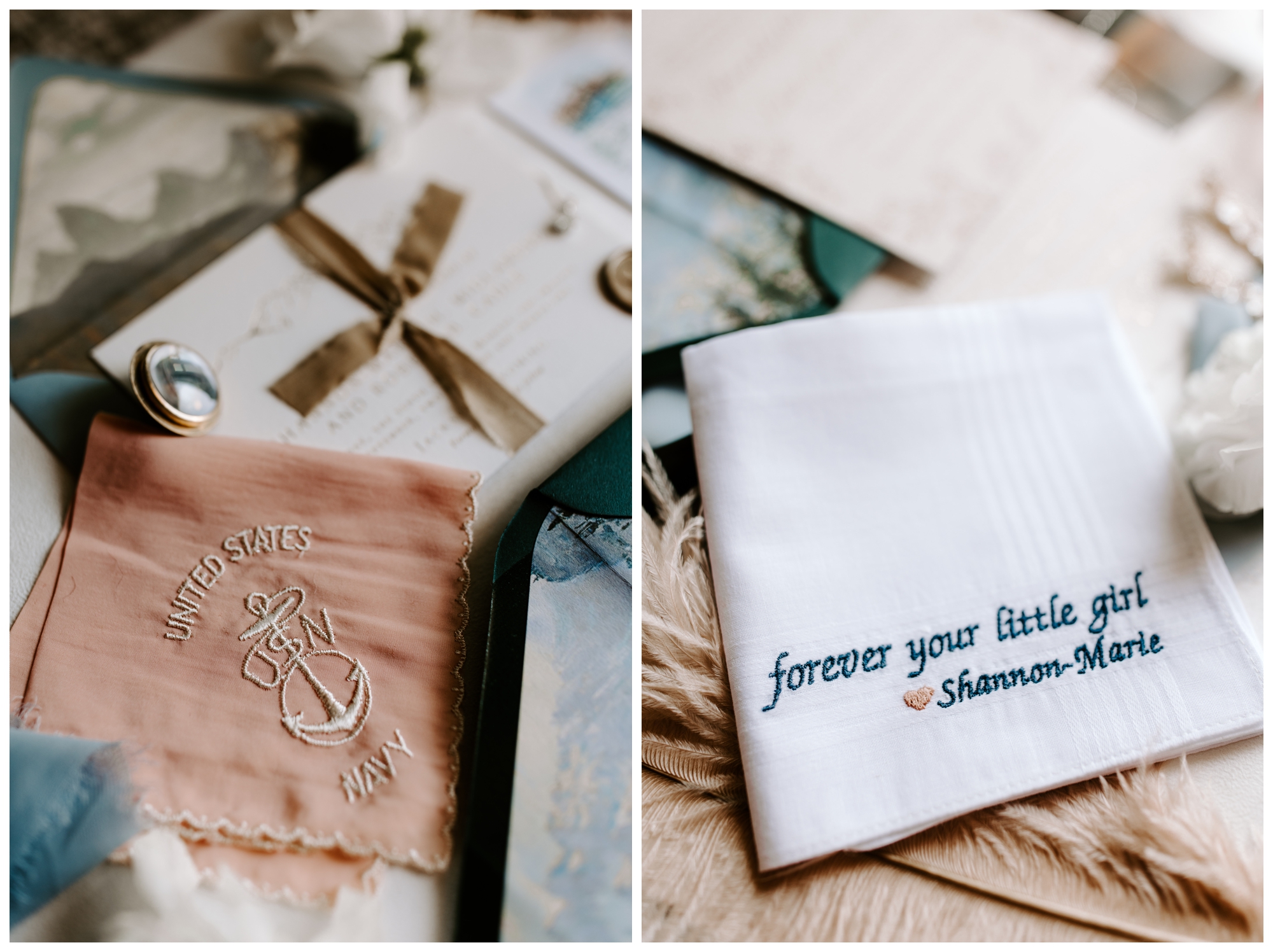 personalized wedding invitation suite; hand-drawn invitations